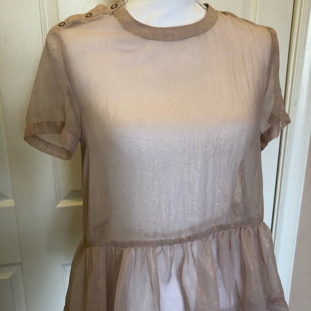 BDG Rose Gold Shimmer Top